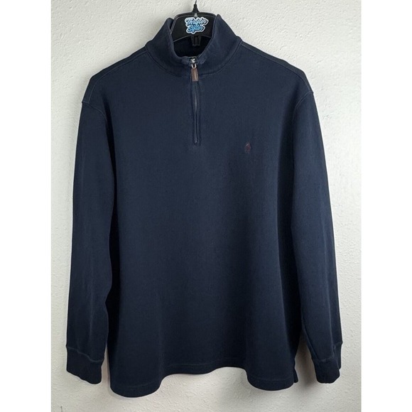 Polo Ralph Lauren Mens 2XL Dark Blue 1/4 Zip Long Sleeve Sweater - Picture 1 of 7